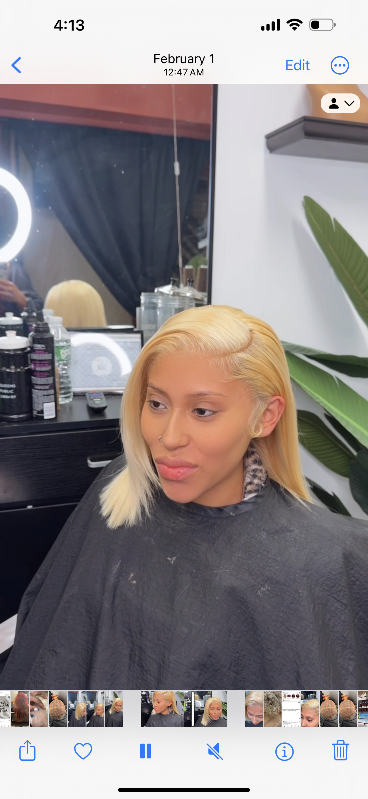 613 Blonde Straight Frontal